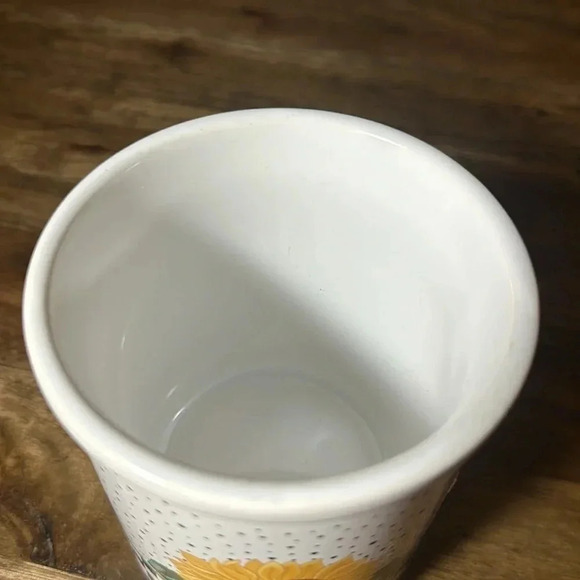 tabletops unlimited vintage sunflower black checkered canister - Picture 5 of 6